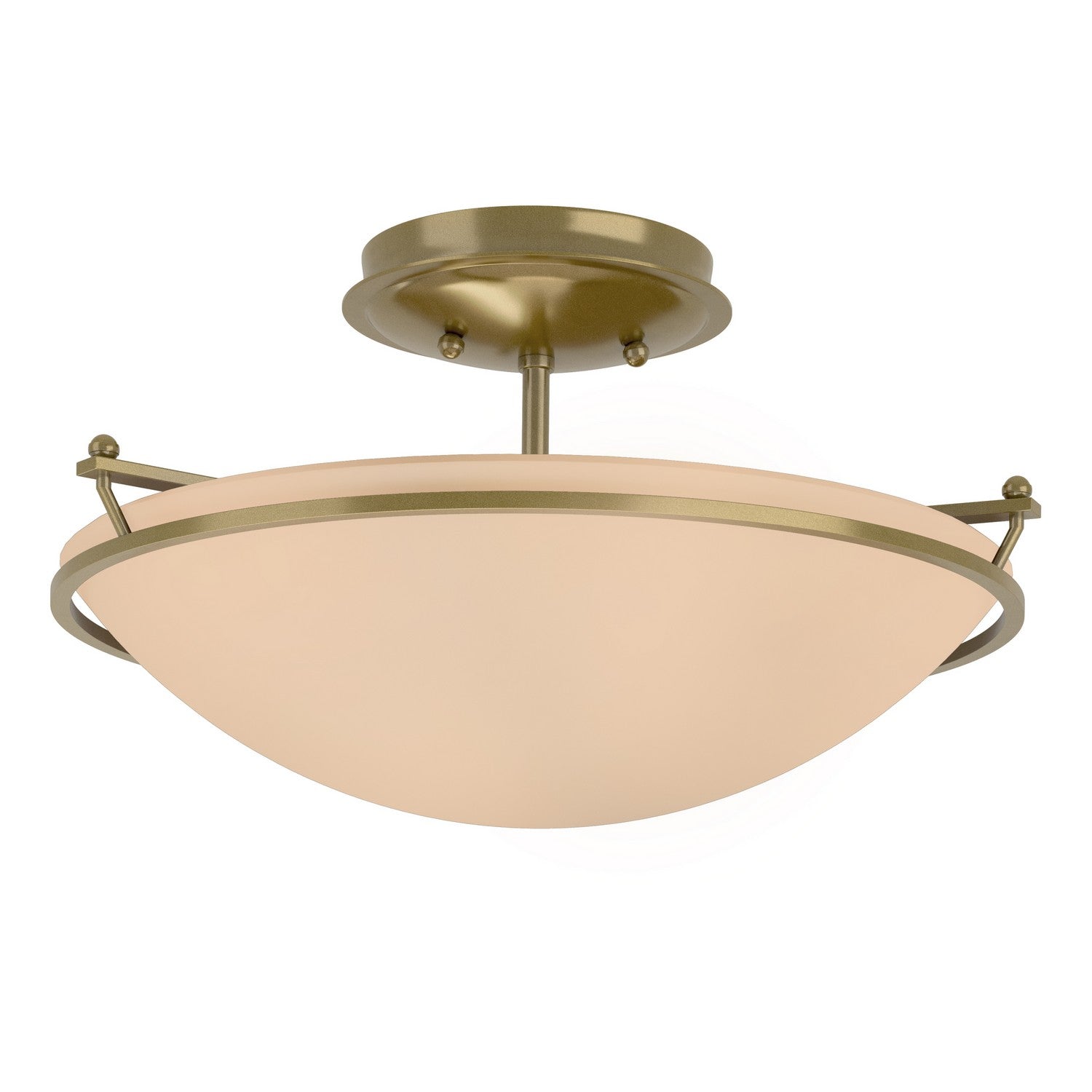 Hubbardton Forge - 124302-SKT-89-SS0047 - Plain Small Semi-Flush - Simple Lines - Ink