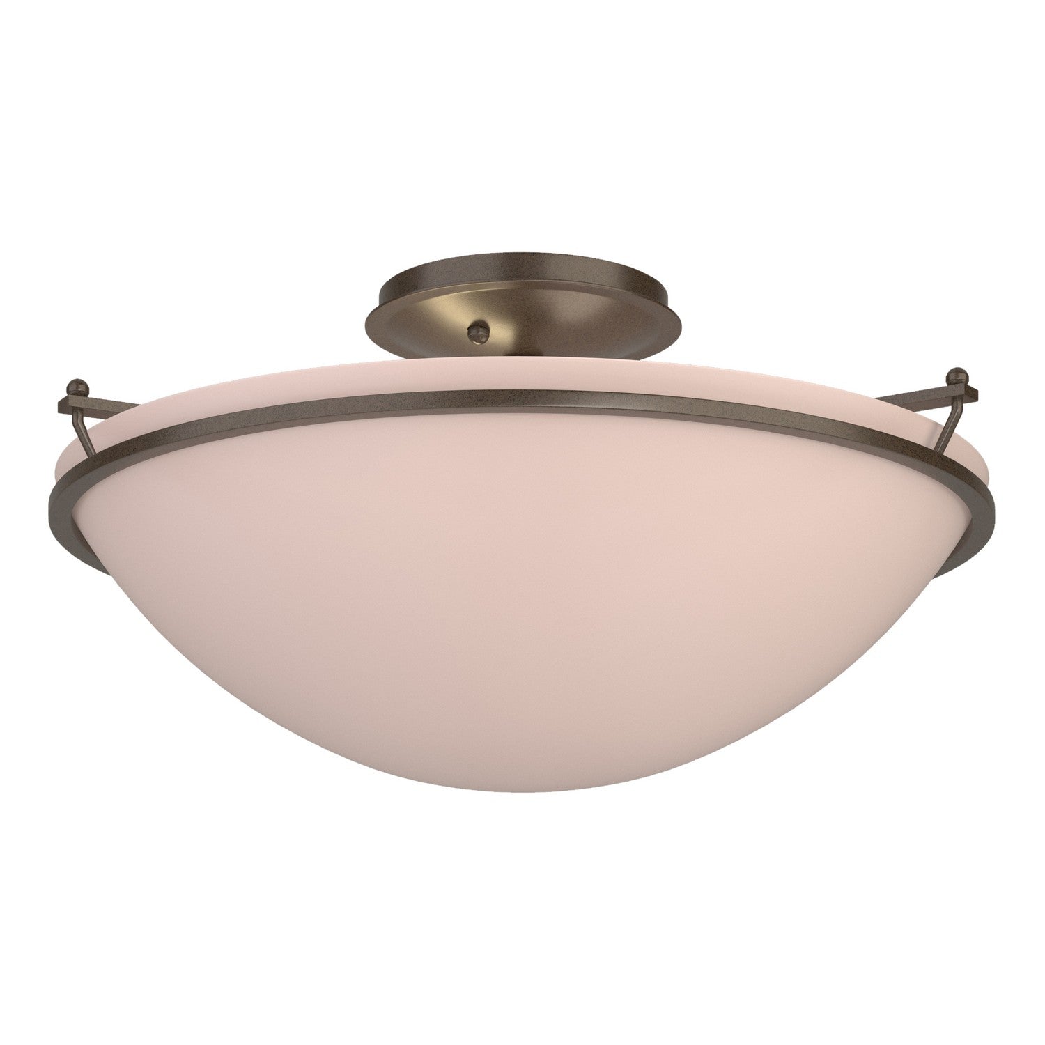 Hubbardton Forge - 124304-SKT-05-SS0053 - Plain Large Semi-Flush - Simple Lines - Bronze