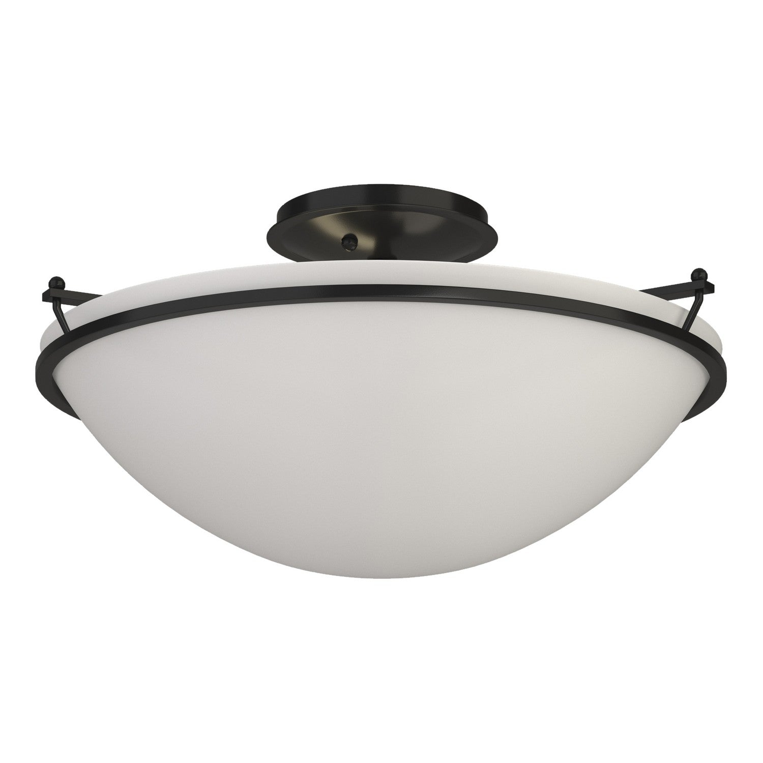 Hubbardton Forge - 124304-SKT-10-GG0053 - Plain Large Semi-Flush - Simple Lines - Black