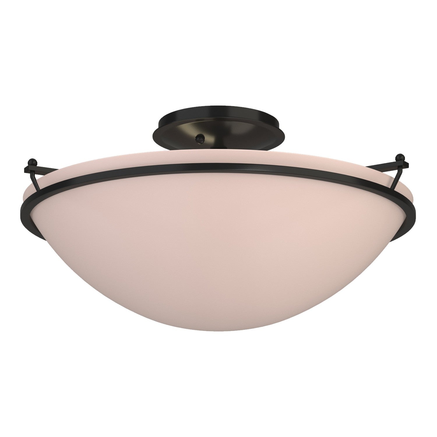 Hubbardton Forge - 124304-SKT-10-SS0053 - Plain Large Semi-Flush - Simple Lines - Black