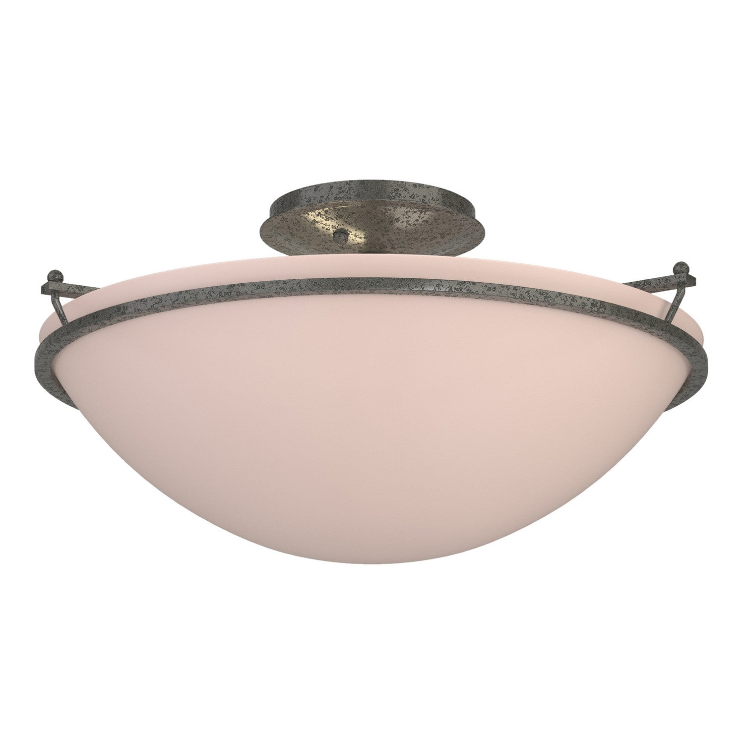 Hubbardton Forge - 124304-SKT-20-SS0053 - Plain Large Semi-Flush - Simple Lines - Natural Iron
