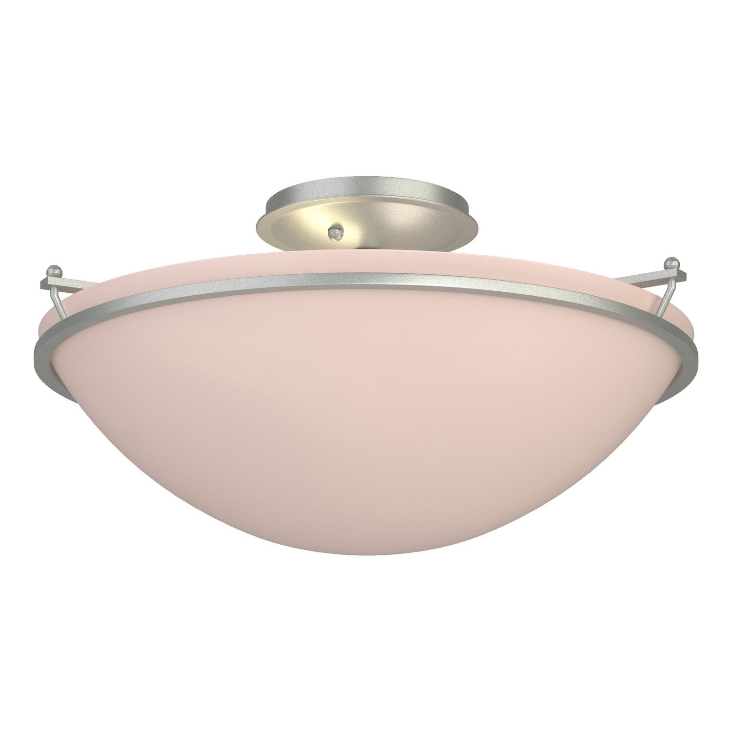 Hubbardton Forge - 124304-SKT-82-SS0053 - Plain Large Semi-Flush - Simple Lines - Vintage Platinum