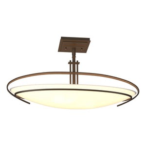 Hubbardton Forge - 124341-SKT-05-GG0089 - Two Light Semi-Flush Mount - Mackintosh - Bronze