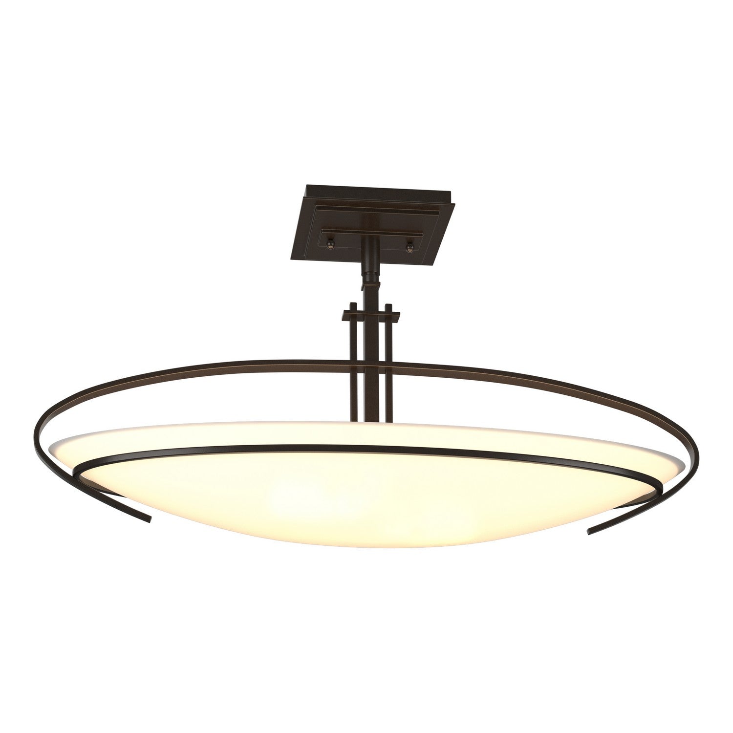 Hubbardton Forge - 124341-SKT-14-GG0089 - Two Light Semi-Flush Mount - Mackintosh - Oil Rubbed Bronze