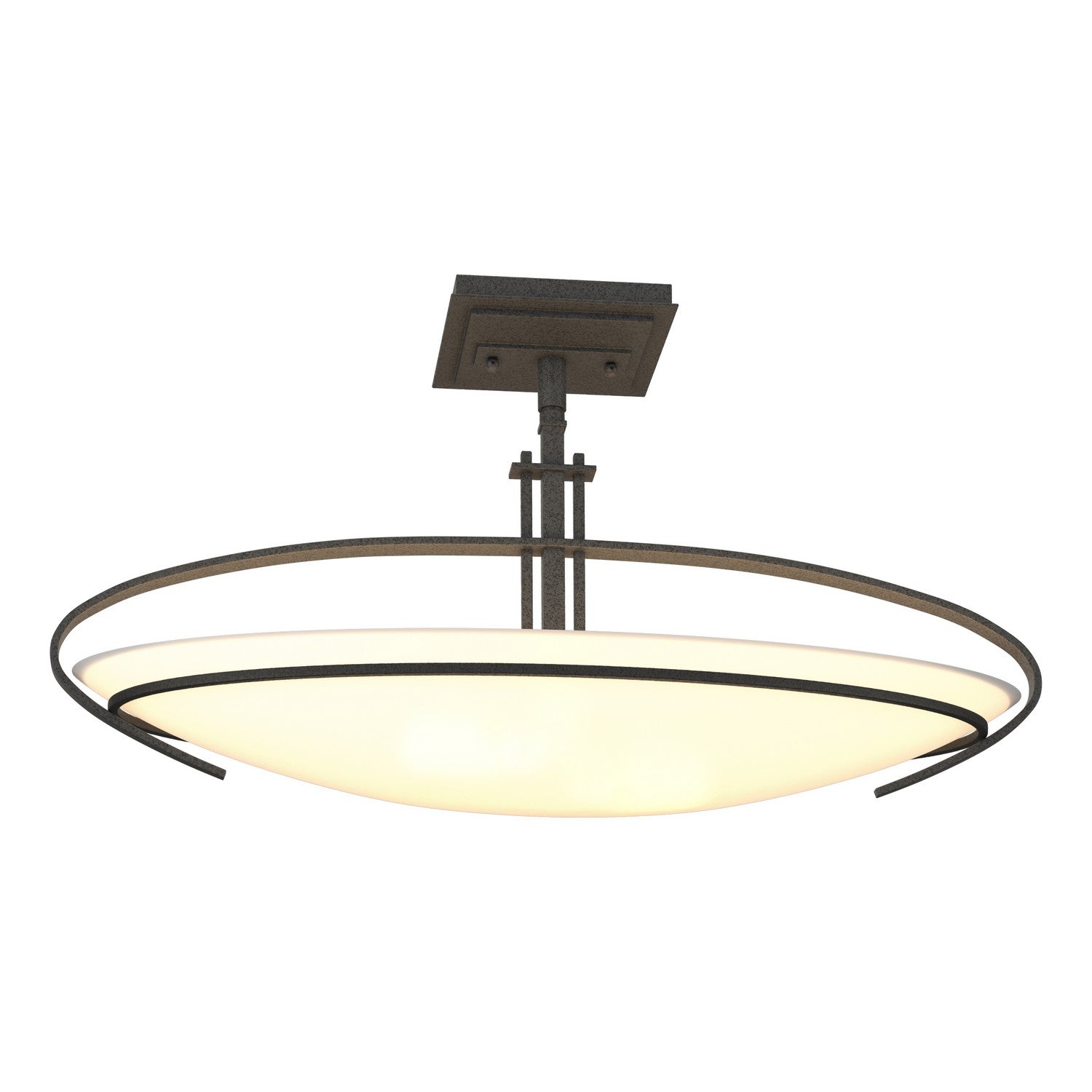 Hubbardton Forge - 124341-SKT-20-GG0089 - Two Light Semi-Flush Mount - Mackintosh - Natural Iron