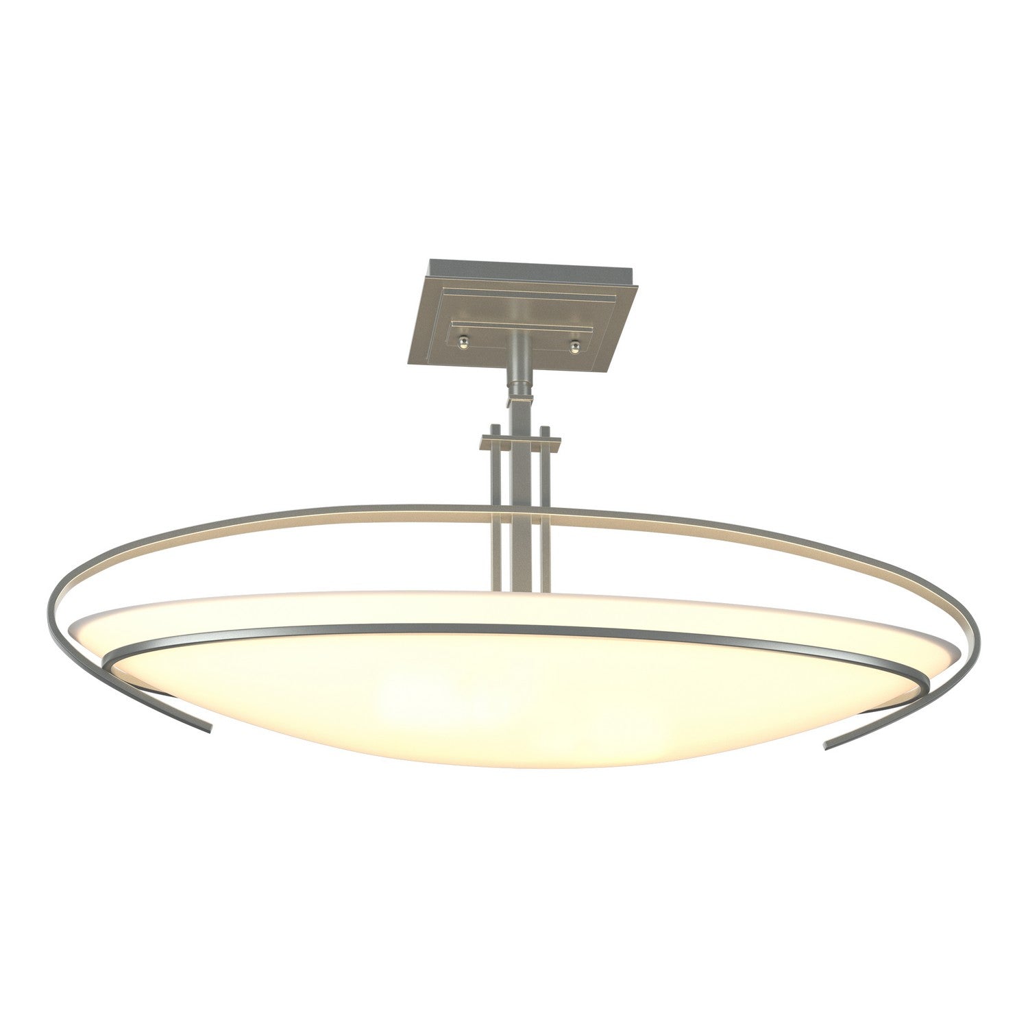 Hubbardton Forge - 124341-SKT-82-GG0089 - Two Light Semi-Flush Mount - Mackintosh - Vintage Platinum