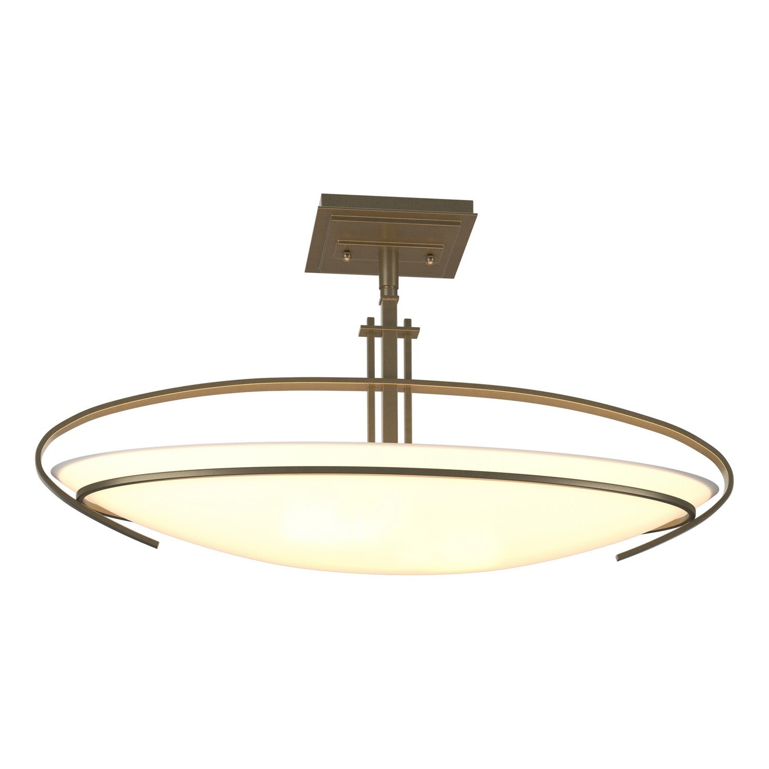 Hubbardton Forge - 124341-SKT-84-GG0089 - Two Light Semi-Flush Mount - Mackintosh - Soft Gold