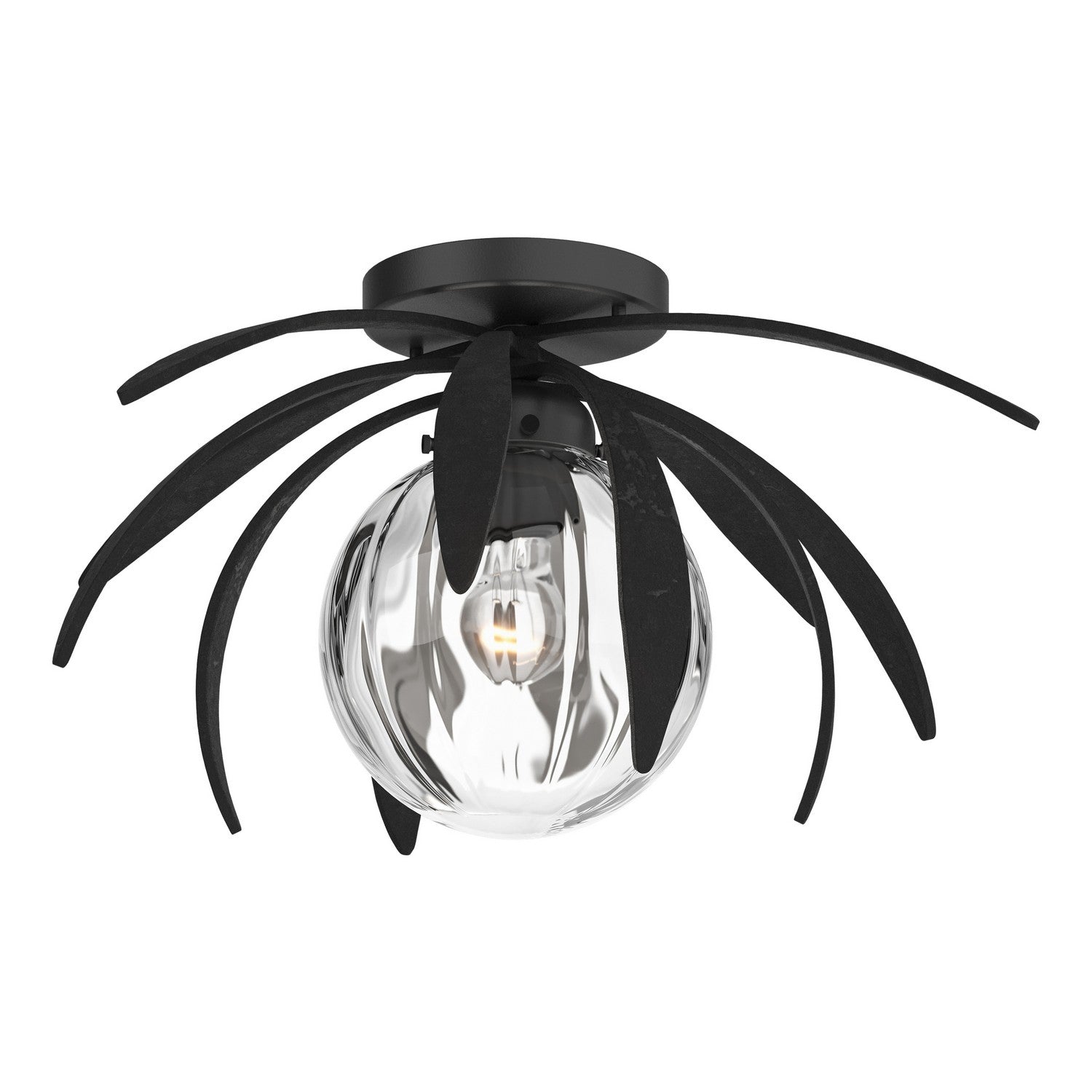 Hubbardton Forge - 124350-SKT-10-LL0631 - Dahlia Semi-Flush - Dahlia - Black