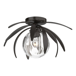 Hubbardton Forge - 124350-SKT-14-LL0631 - One Light Flush Mount - Dahlia - Oil Rubbed Bronze