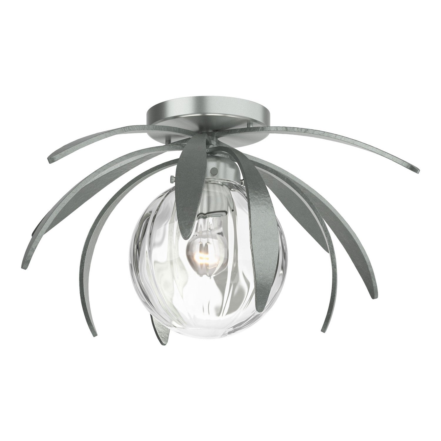 Hubbardton Forge - 124350-SKT-82-LL0631 - Dahlia Semi-Flush - Dahlia - Vintage Platinum