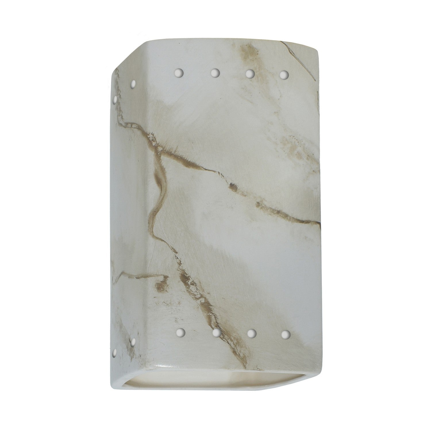 Justice Designs - CER-0925W-STOC-LED1-1000 - LED Lantern - Ambiance - Carrara Marble