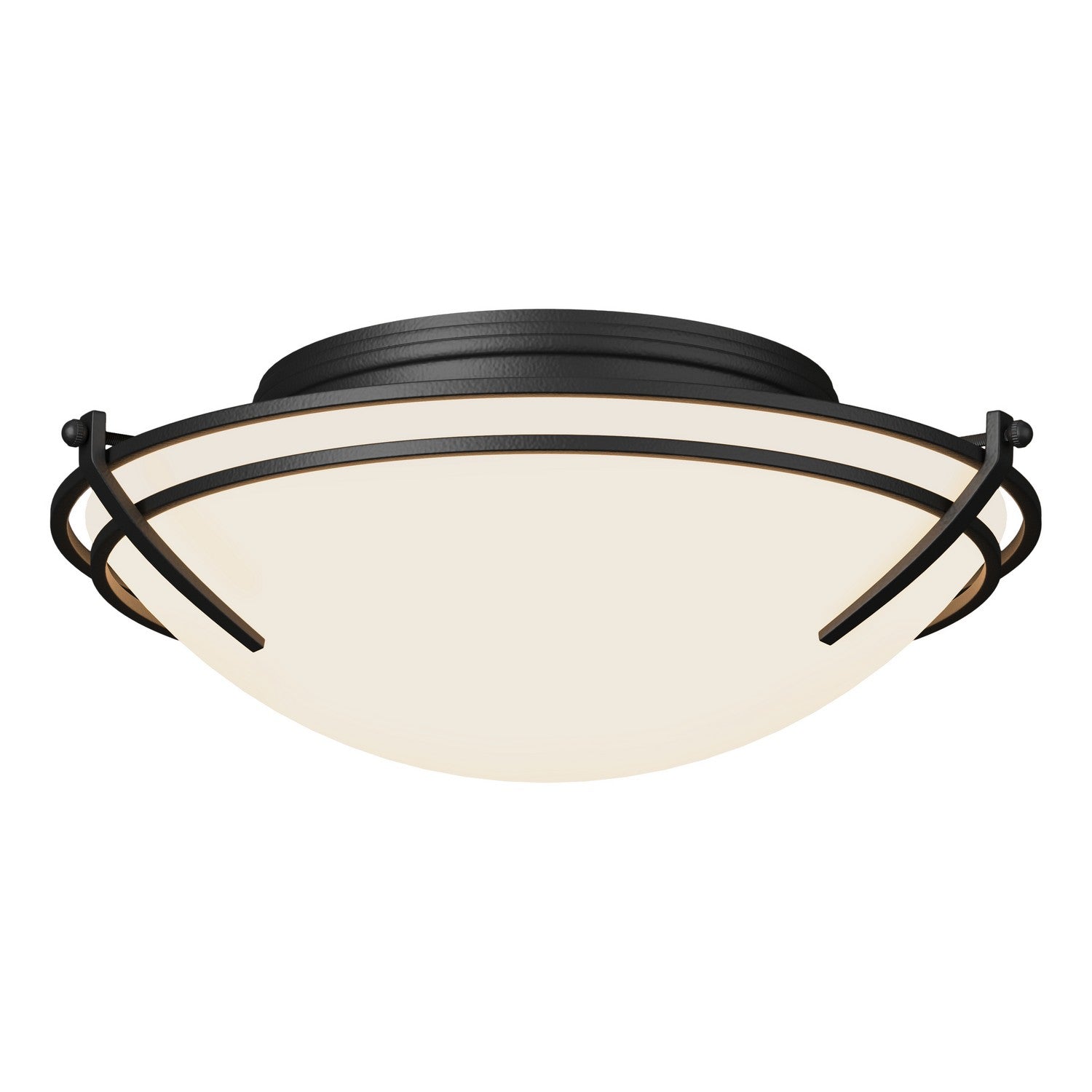 Hubbardton Forge - 124402-SKT-10-GG0098 - Two Light Flush Mount - Tryne - Black