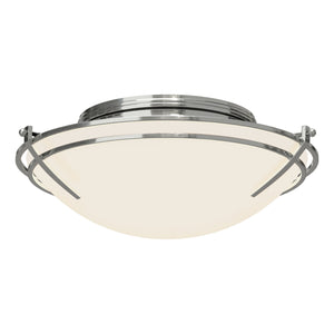 Hubbardton Forge - 124402-SKT-85-GG0098 - Two Light Flush Mount - Tryne - Sterling