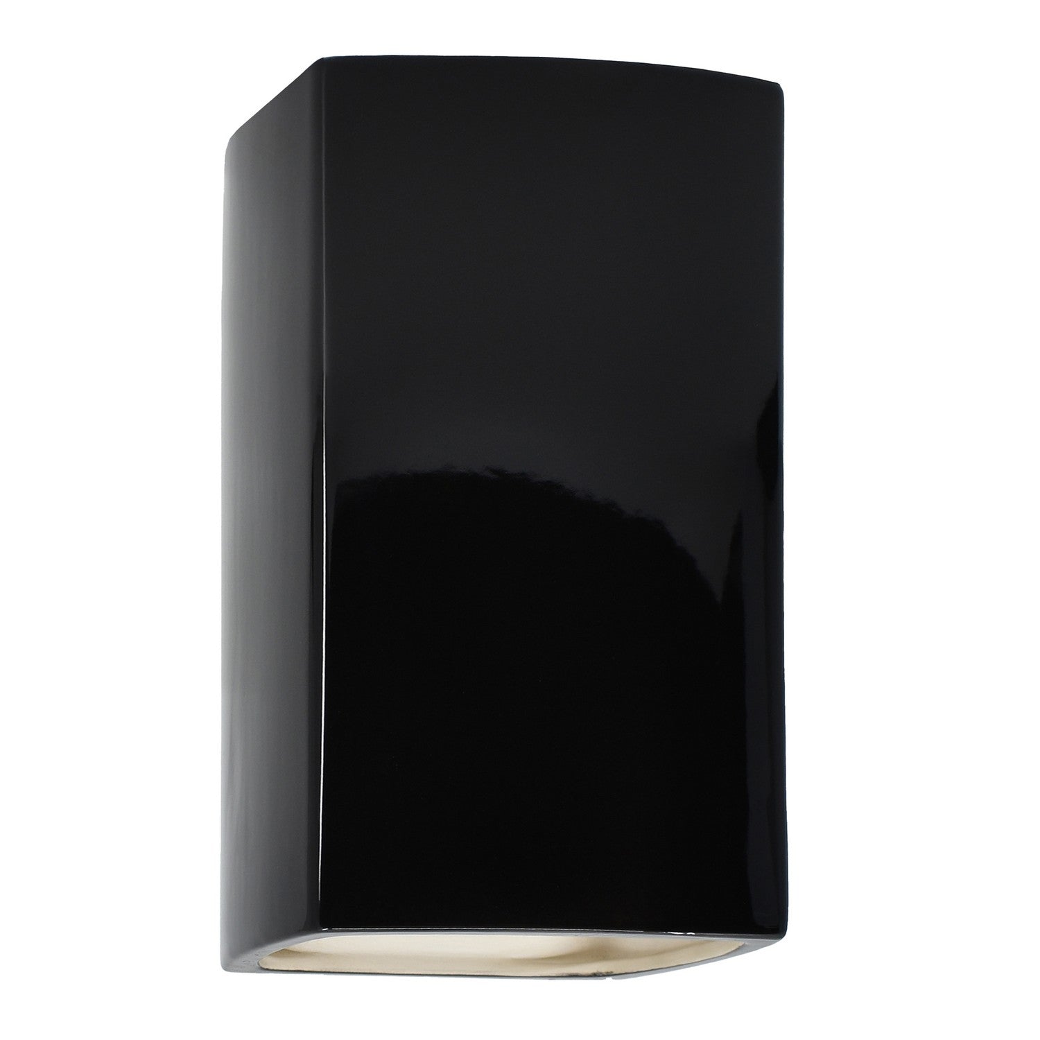 Justice Designs - CER-0950W-BLK-LED1-1000 - LED Lantern - Ambiance - Gloss Black