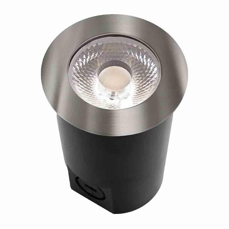 Westgate - IGLA-3W-30K-BN - LED Inground Light - Black+ Brushed Nickel (Top Cover)