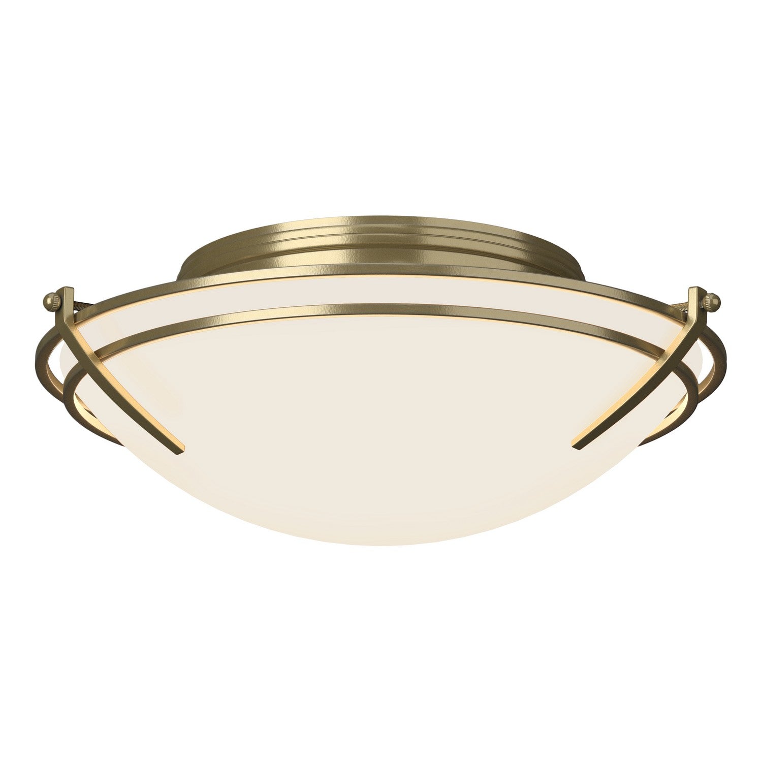 Hubbardton Forge - 124402-SKT-86-GG0098 - Two Light Flush Mount - Tryne - Modern Brass