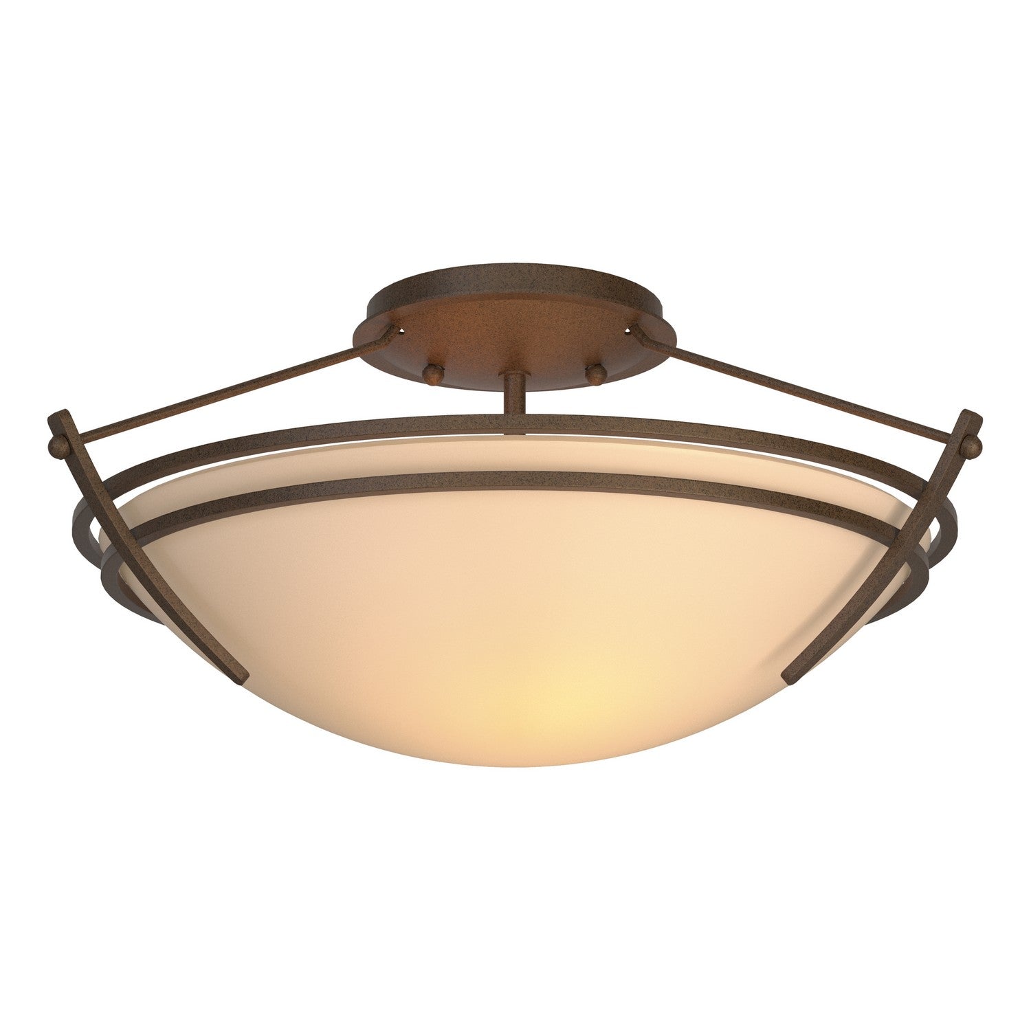 Hubbardton Forge - 124412-SKT-05-SS0047 - Presidio Tryne Small Semi-Flush - Tryne - Bronze