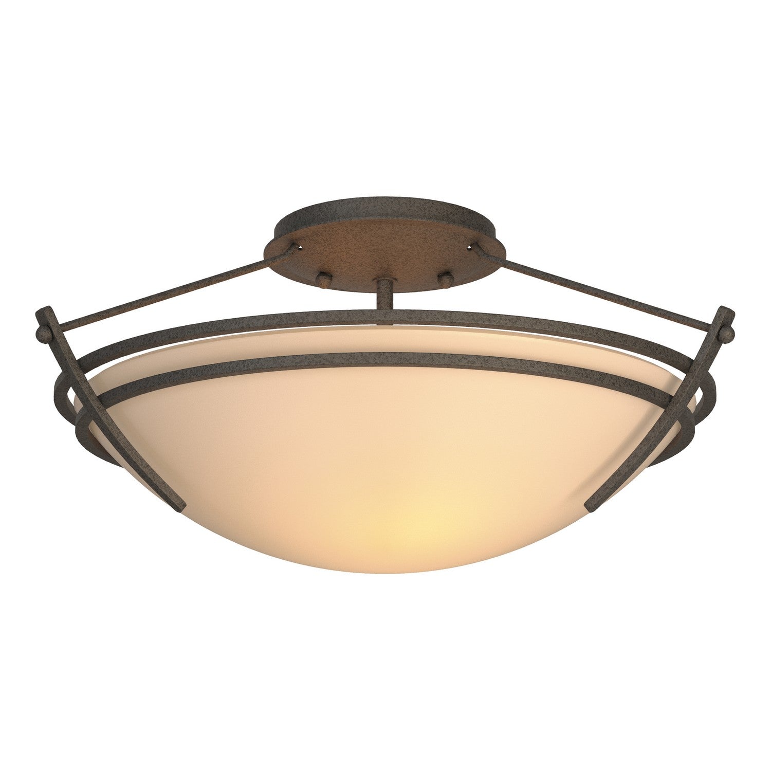 Hubbardton Forge - 124412-SKT-20-SS0047 - Presidio Tryne Small Semi-Flush - Tryne - Natural Iron