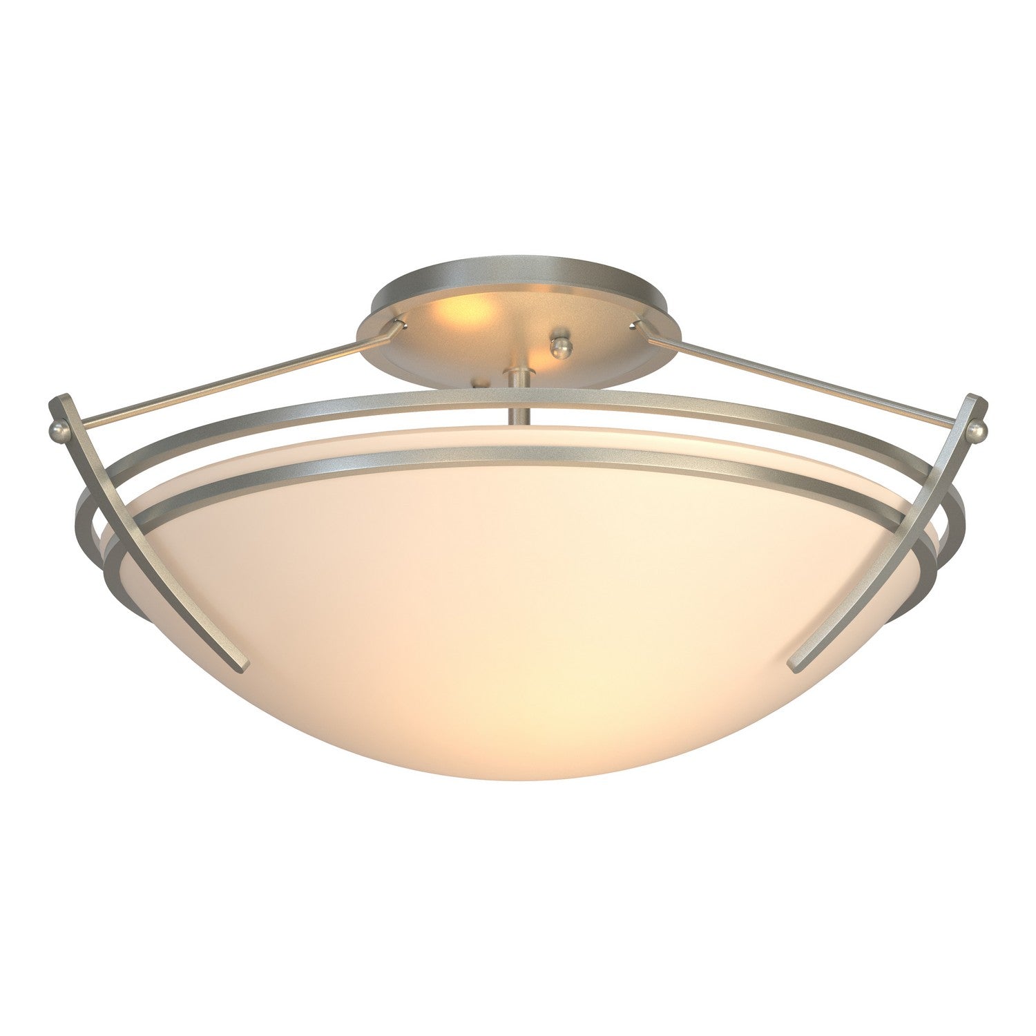Hubbardton Forge - 124412-SKT-82-GG0047 - Presidio Tryne Small Semi-Flush - Tryne - Vintage Platinum