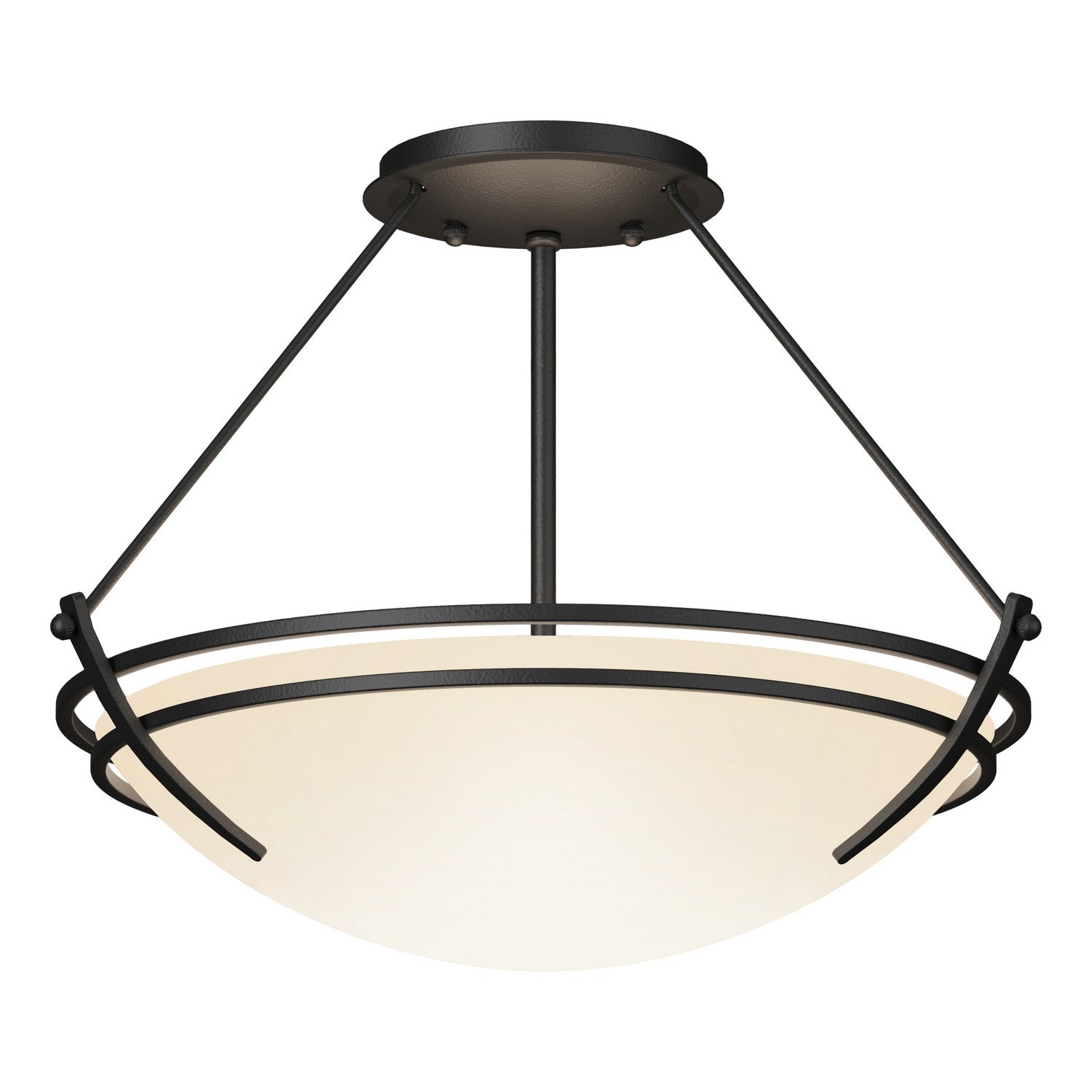 Hubbardton Forge - 124422-SKT-10-GG0047 - Presidio Tryne Semi-Flush - Tryne - Black