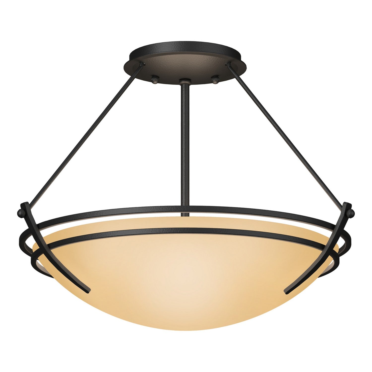 Hubbardton Forge - 124422-SKT-10-SS0047 - Presidio Tryne Semi-Flush - Tryne - Black