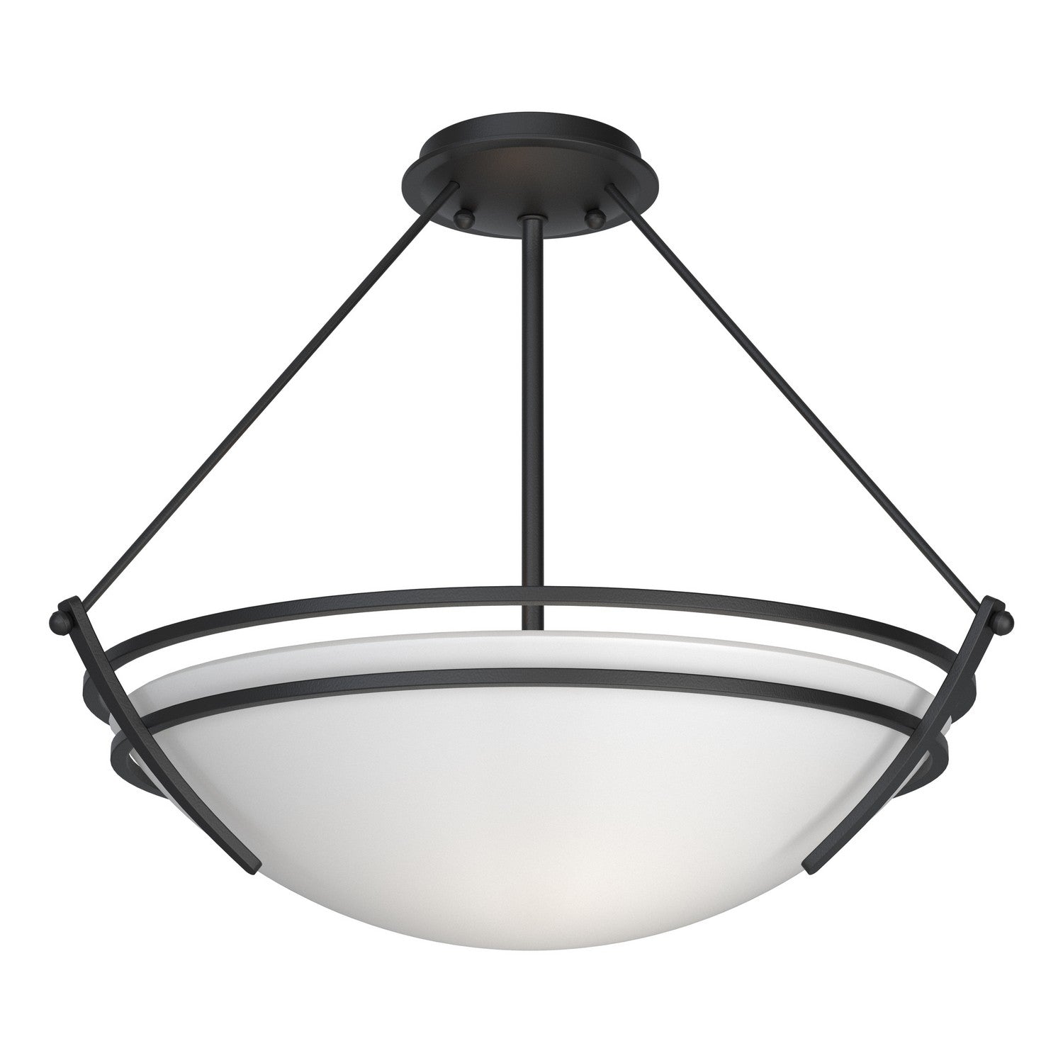 Hubbardton Forge - 124432-SKT-10-GG0020 - Presidio Tryne Semi-Flush - Tryne - Black