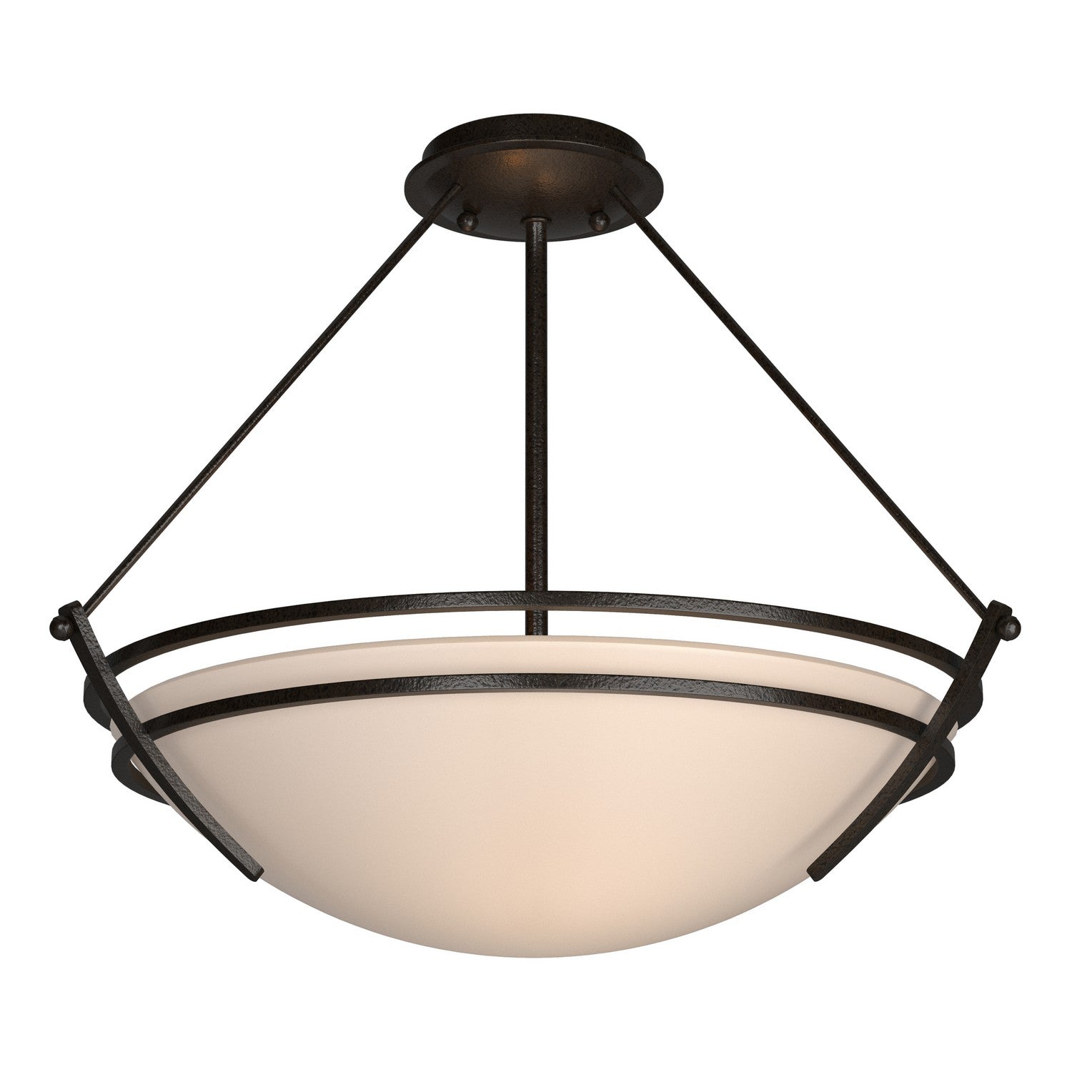 Hubbardton Forge - 124432-SKT-14-SS0020 - Presidio Tryne Semi-Flush - Tryne - Oil Rubbed Bronze
