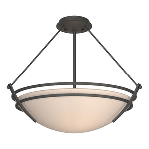 Hubbardton Forge - 124432-SKT-20-SS0020 - Three Light Semi-Flush Mount - Tryne - Natural Iron