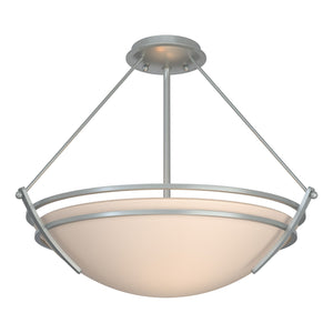 Hubbardton Forge - 124432-SKT-82-SS0020 - Three Light Semi-Flush Mount - Tryne - Vintage Platinum