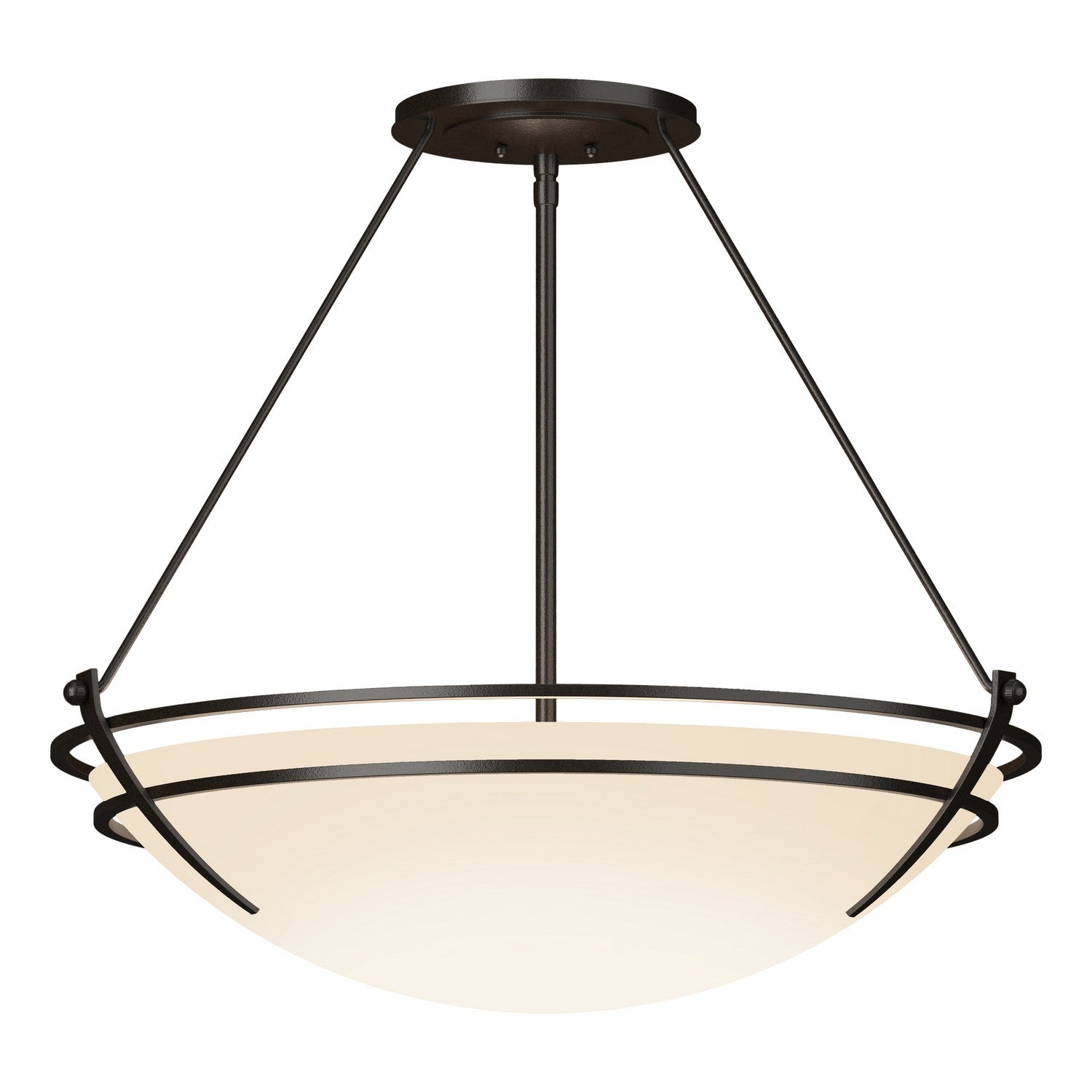Hubbardton Forge - 124442-SKT-14-GG0054 - Presidio Tryne Large Semi-Flush - Tryne - Oil Rubbed Bronze