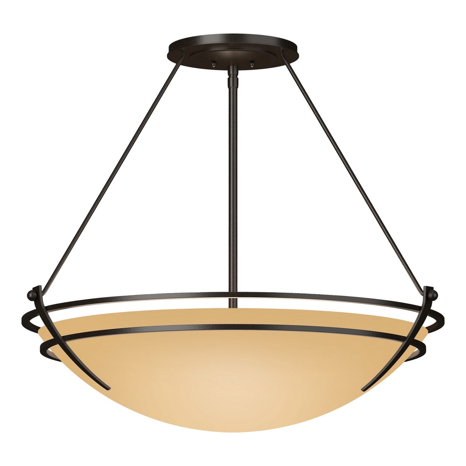 Hubbardton Forge - 124442-SKT-14-SS0054 - Presidio Tryne Large Semi-Flush - Tryne - Oil Rubbed Bronze