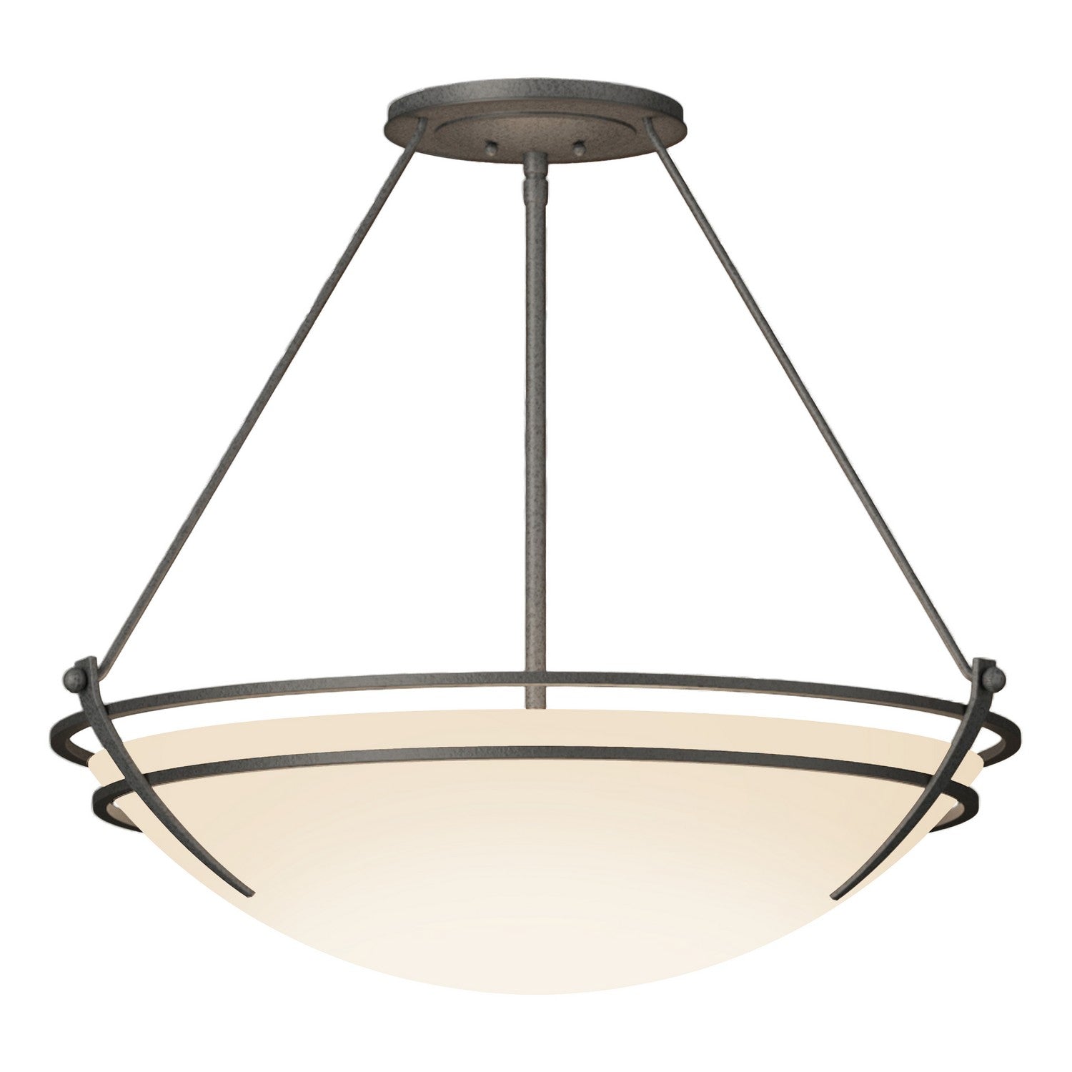 Hubbardton Forge - 124442-SKT-20-GG0054 - Presidio Tryne Large Semi-Flush - Tryne - Natural Iron