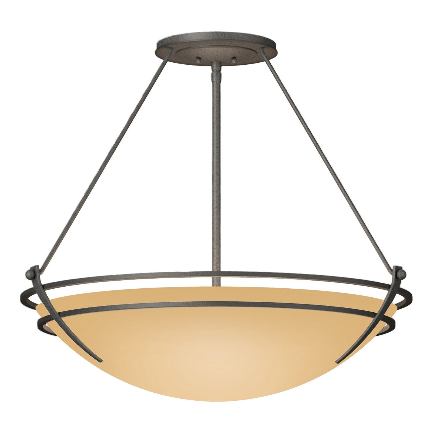 Hubbardton Forge - 124442-SKT-20-SS0054 - Presidio Tryne Large Semi-Flush - Tryne - Natural Iron