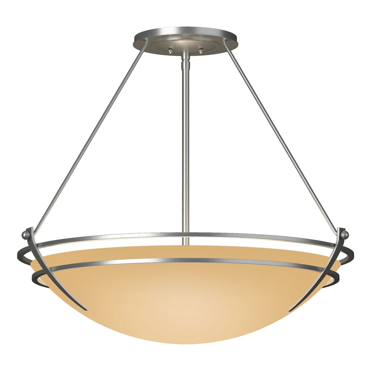 Hubbardton Forge - 124442-SKT-82-SS0054 - Presidio Tryne Large Semi-Flush - Tryne - Vintage Platinum