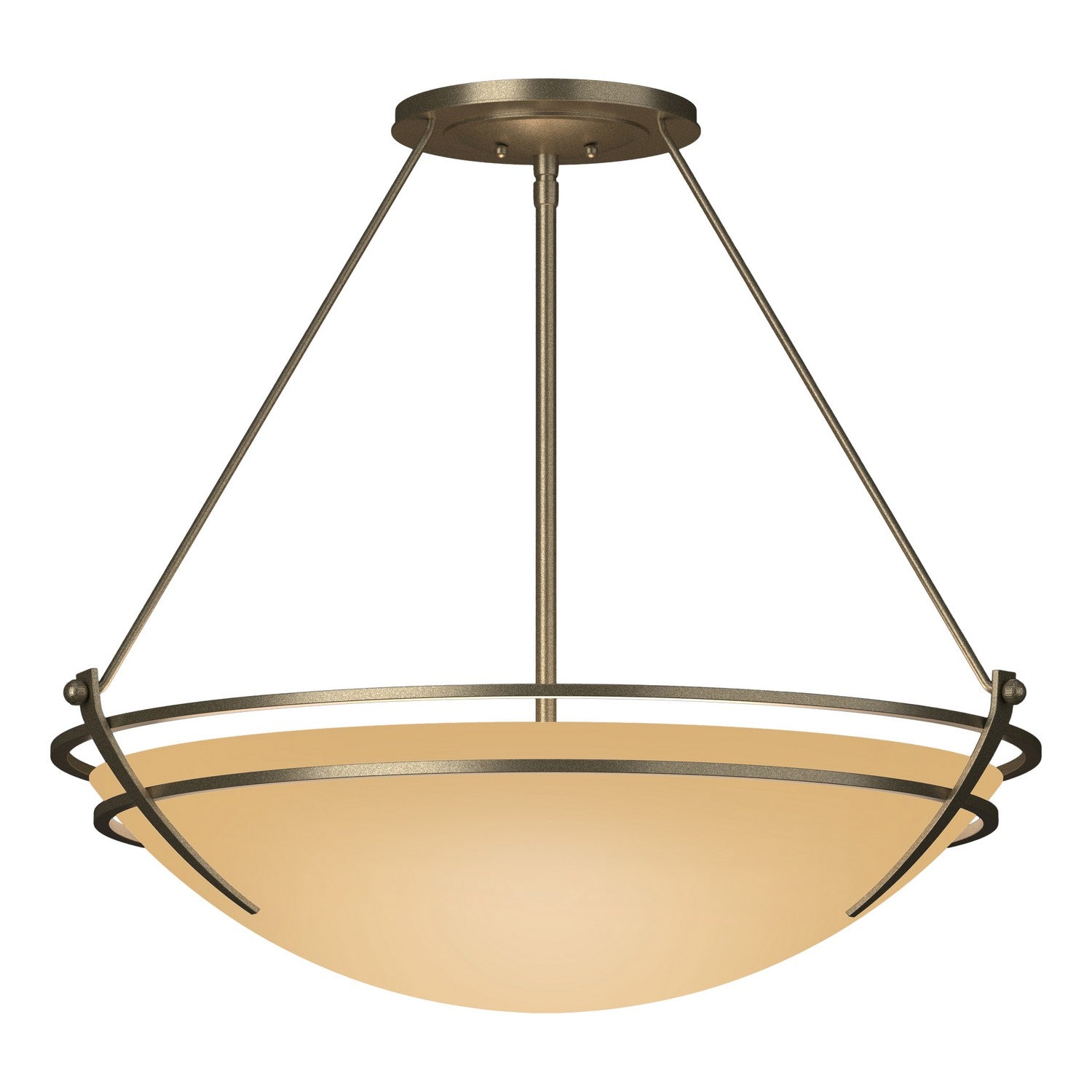 Hubbardton Forge - 124442-SKT-84-SS0054 - Presidio Tryne Large Semi-Flush - Tryne - Soft Gold