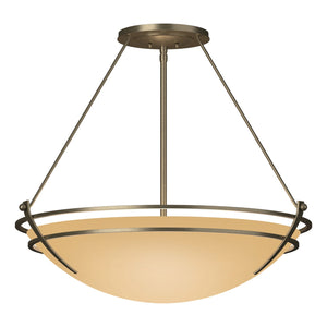 Hubbardton Forge - 124442-SKT-84-SS0054 - Three Light Semi-Flush Mount - Tryne - Soft Gold