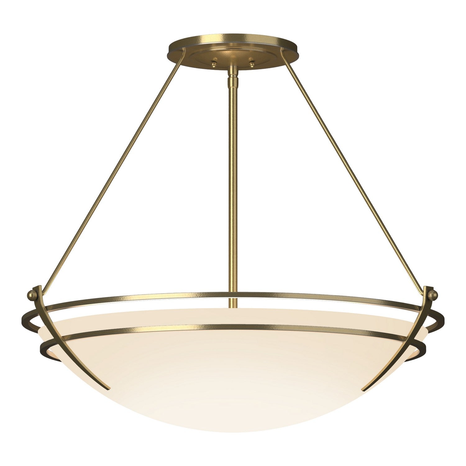 Hubbardton Forge - 124442-SKT-86-GG0054 - Presidio Tryne Large Semi-Flush - Tryne - Modern Brass