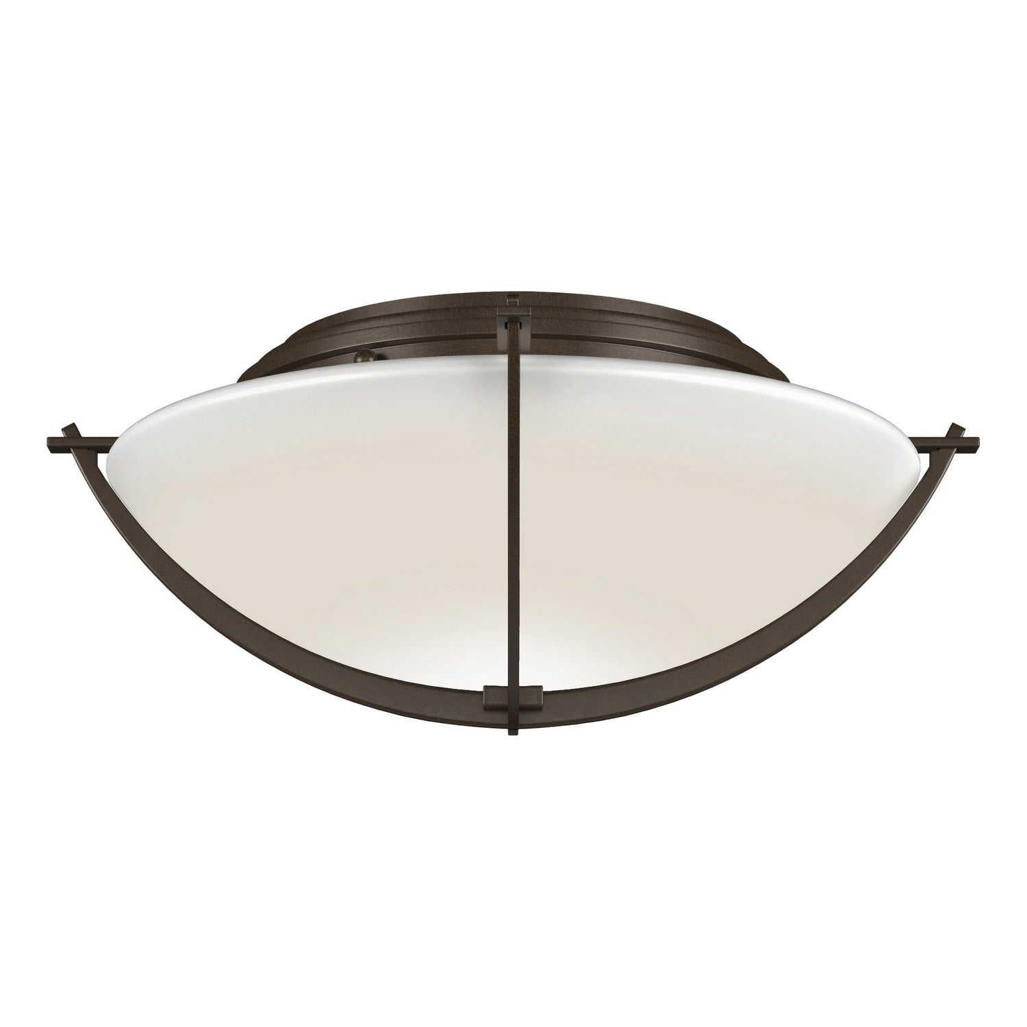 Hubbardton Forge - 124550-SKT-05-GG0098 - Two Light Semi-Flush Mount - Compass - Bronze