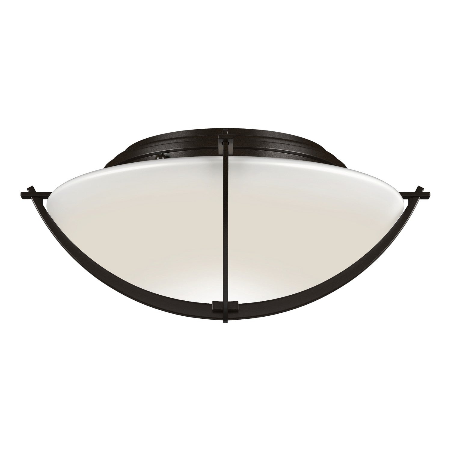 Hubbardton Forge - 124550-SKT-14-GG0098 - Two Light Flush Mount - Compass - Oil Rubbed Bronze