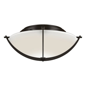 Hubbardton Forge - 124550-SKT-14-GG0098 - Two Light Flush Mount - Compass - Oil Rubbed Bronze