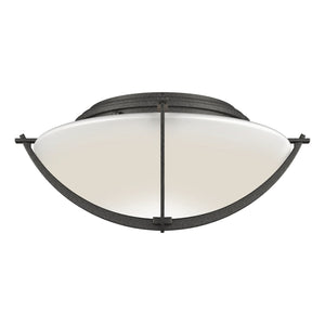 Hubbardton Forge - 124550-SKT-20-GG0098 - Two Light Semi-Flush Mount - Compass - Natural Iron