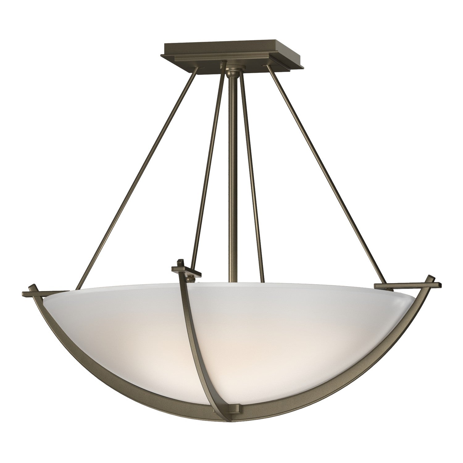 Hubbardton Forge - 124555-SKT-84-GG0020 - Compass Small Semi-Flush - Compass - Soft Gold