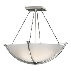 Hubbardton Forge - 124555-SKT-85-GG0020 - Three Light Semi-Flush Mount - Compass - Sterling