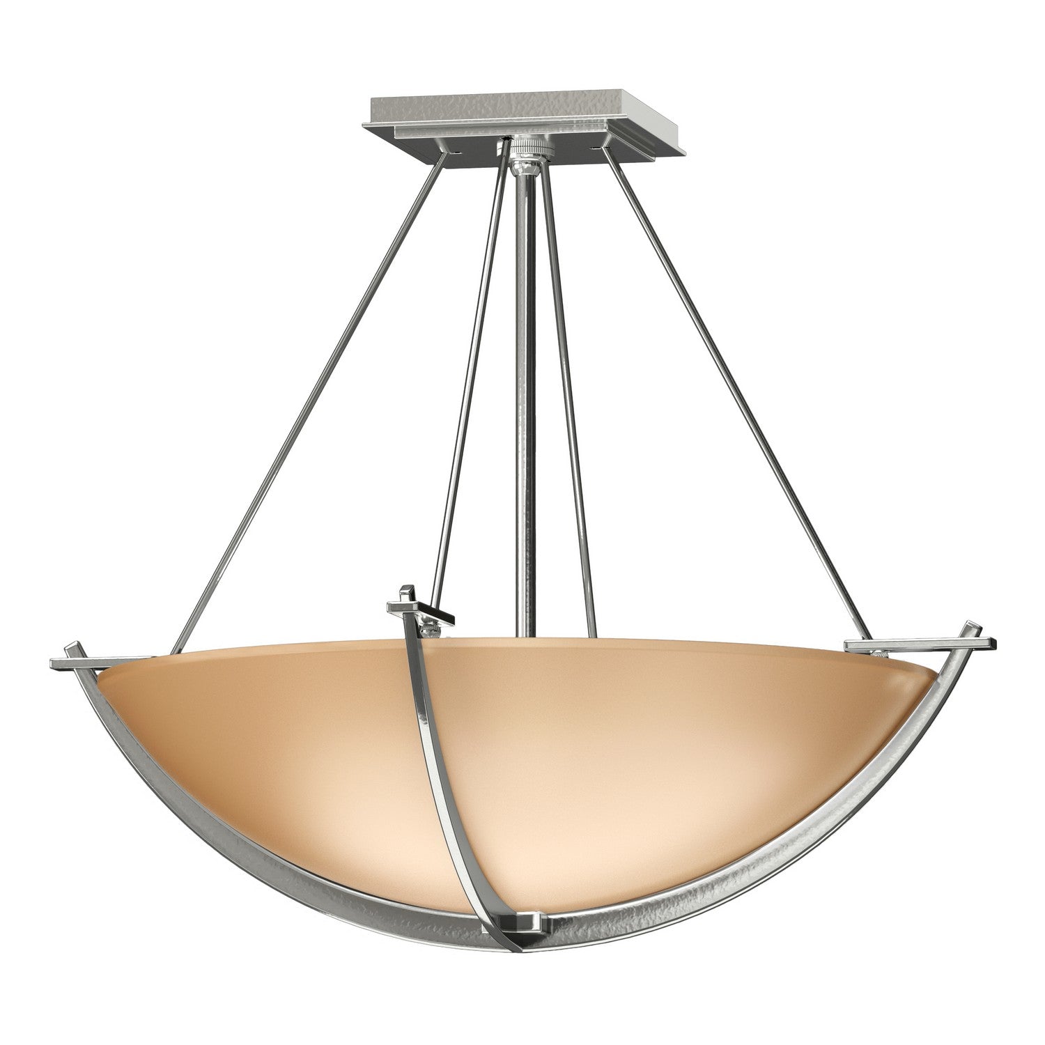 Hubbardton Forge - 124555-SKT-85-SS0020 - Compass Small Semi-Flush - Compass - Sterling
