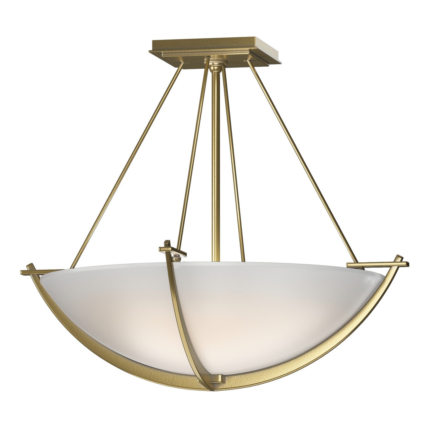 Hubbardton Forge - 124555-SKT-86-GG0020 - Compass Small Semi-Flush - Compass - Modern Brass