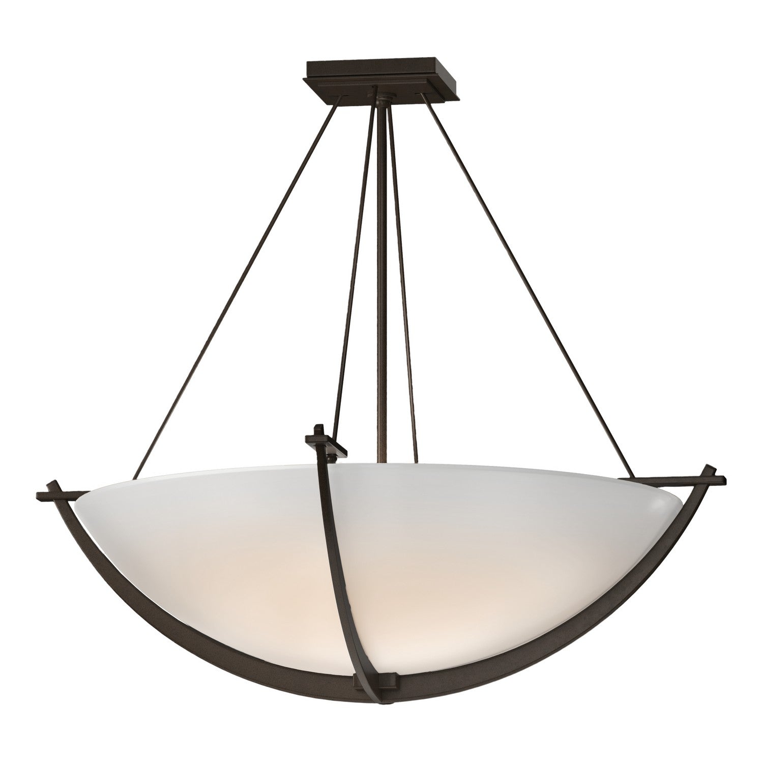 Hubbardton Forge - 124560-SKT-05-GG0054 - Compass Large Semi-Flush - Compass - Bronze