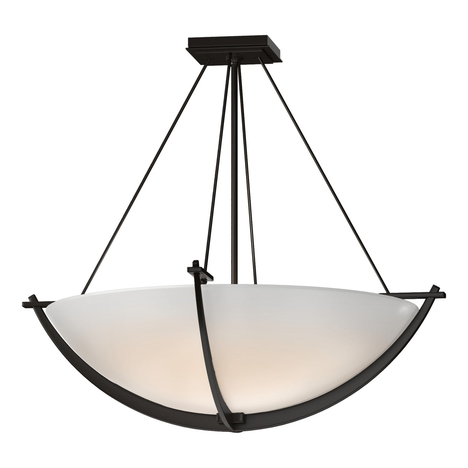 Hubbardton Forge - 124560-SKT-14-GG0054 - Compass Large Semi-Flush - Compass - Oil Rubbed Bronze