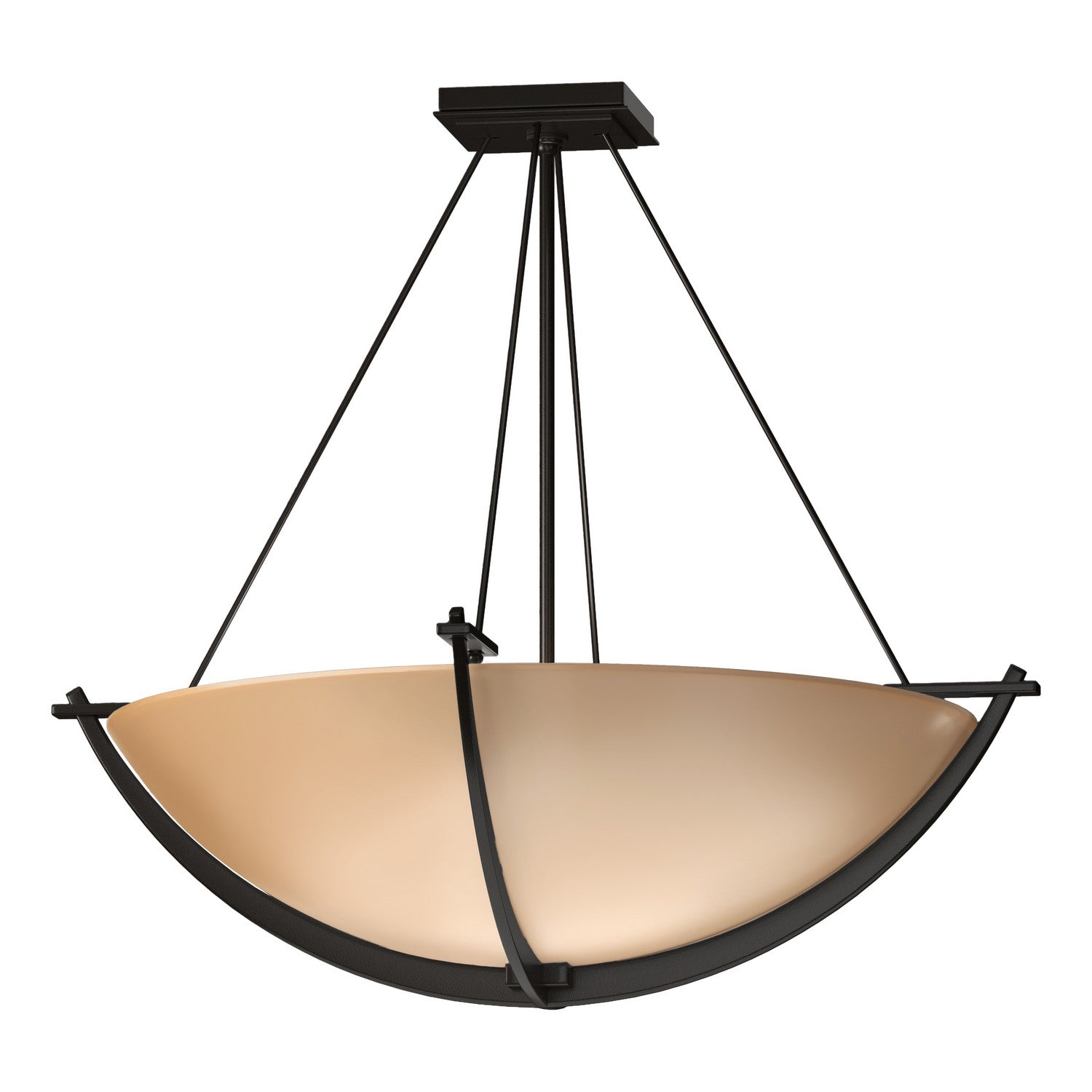 Hubbardton Forge - 124560-SKT-14-SS0054 - Compass Large Semi-Flush - Compass - Oil Rubbed Bronze