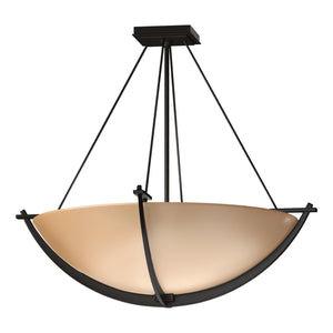 Hubbardton Forge - 124560-SKT-14-SS0054 - Three Light Semi Flush Mount - Compass - Oil Rubbed Bronze