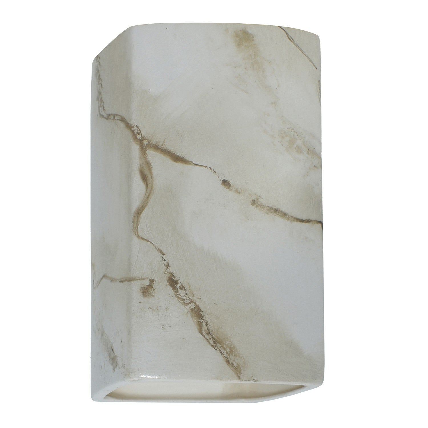 Justice Designs - CER-0950W-STOC-LED1-1000 - LED Lantern - Ambiance - Carrara Marble